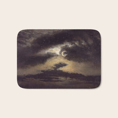 "Clouds in Moonlight" by Knud Baade, 1843 Bath Mat