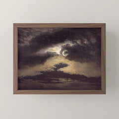 "Clouds in Moonlight" by Knud Baade, 1843 Mini Art Print