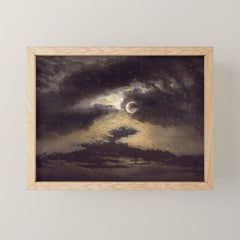 "Clouds in Moonlight" by Knud Baade, 1843 Mini Art Print
