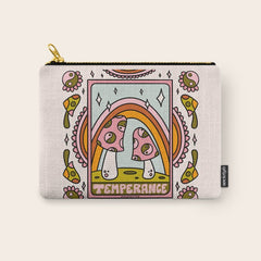 14. Temperance Tarot Mushroom Carry All Pouch