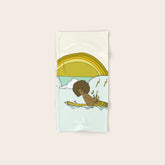 "buttons" kaluhiokalani 70s surf legend // retro surf art by surfy birdy Bath Towel