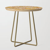 70s Floral Pattern Side Table