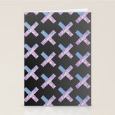 2010s era egirl x pattern Stationery Card