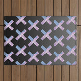2010s era egirl x pattern Outdoor Rug