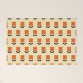 70s Flower Pattern #2 Welcome Mat