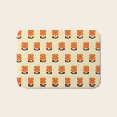70s Flower Pattern #2 Bath Mat