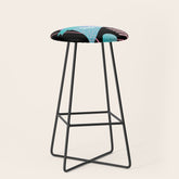 80s Retrowave Design - Memphis Pattern 135 Stool