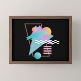 80s Retrowave Design - Memphis Pattern 135 Mini Art Print