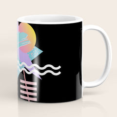 80s Retrowave Design - Memphis Pattern 135 Coffee Mug