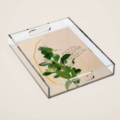 "Trust The Timing." Acrylic Tray
