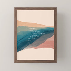 "Even Here, There Are All These Little Places Where The Light Gets In." Mini Art Print