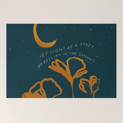 "Let Light Be A Sweet Rebellion In The Shadows" Welcome Mat