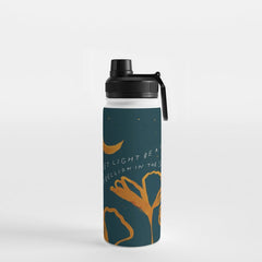 "Let Light Be A Sweet Rebellion In The Shadows" Water Bottle