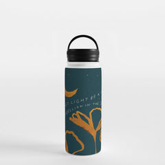 "Let Light Be A Sweet Rebellion In The Shadows" Water Bottle