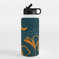 "Let Light Be A Sweet Rebellion In The Shadows" Water Bottle