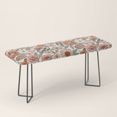 70s flowers - 70s, retro, spring, floral, florals, floral pattern, retro flowers, boho, hippie, earthy, muted Bench