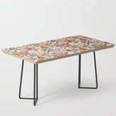 70s flowers - 70s, retro, spring, floral, florals, floral pattern, retro flowers, boho, hippie, earthy, muted Coffee Table