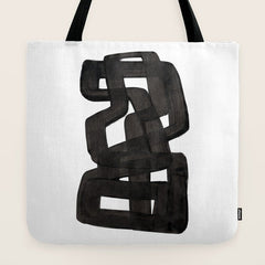 Boulder' Mid Century Modern Fun Abstract Shapes Tote Bag