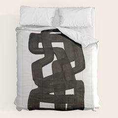 Boulder' Mid Century Modern Fun Abstract Shapes Comforter