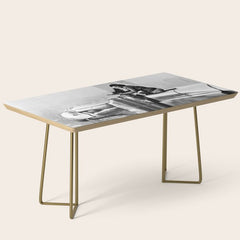1930 Margaret Bourke-White atop of the world New York City skyline black and white photograph Coffee Table