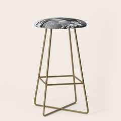 1930 Margaret Bourke-White atop of the world New York City skyline black and white photograph Stool