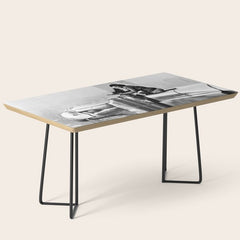 1930 Margaret Bourke-White atop of the world New York City skyline black and white photograph Coffee Table
