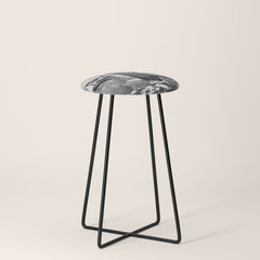 1930 Margaret Bourke-White atop of the world New York City skyline black and white photograph Stool