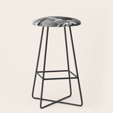 1930 Margaret Bourke-White atop of the world New York City skyline black and white photograph Stool