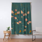 A Field Of Flowers Bloom Window Curtain