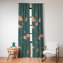 A Field Of Flowers Bloom Window Curtain