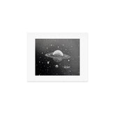 "Saturn's Moons" Outer Space Original Art, Planets, Galaxy Wall Decor Art Print