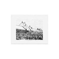 "The Starting Gate" Saratoga Springs Race Course Track Art Print
