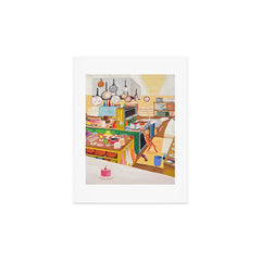 A Cat in the Kitchen Art Print