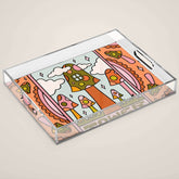 16. Tower Tarot Mushroom Acrylic Tray