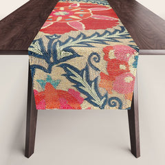18th Century Suzani Fragment Print Table Runner