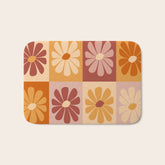 70's Daisy Bloom Bath Mat