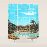 60s UFO sightings Shower Curtain