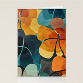 A Floral Palette of Colorful Petals Stationery Card
