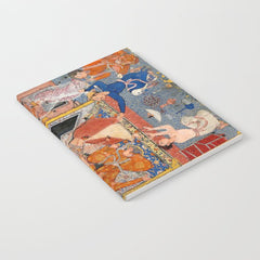 -India, Mughal, Reign of Akbar, 16th century - Page from Tales of a Parrot (Tuti-nama)- Eighth night- The deceitful wife a - 1962 Notebook