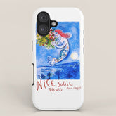 1962 FRANCE Marc Chagall Nice Soleil Fleurs Travel Poster iPhone Case