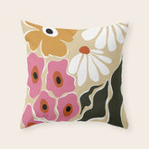 70's Retro garden Throw Pillow