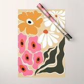 70's Retro garden Wrapping Paper