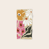 70's Retro garden Bath Towel