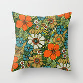 70s Plate Throw Pillow