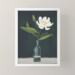 A flower in a vase Mini Art Print