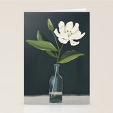 A flower in a vase Stationery Card