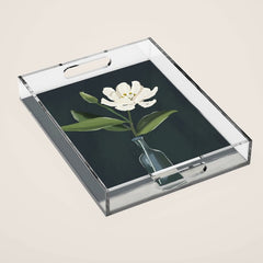 A flower in a vase Acrylic Tray