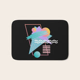 80s Retrowave Design - Memphis Pattern 135 Bath Mat