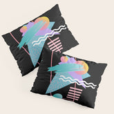 80s Retrowave Design - Memphis Pattern 135 Pillow Sham