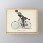 "Dismounting Over the Wheel" from "Bicycling for Ladies" by Maria E. Ward, 1896 Mini Art Print